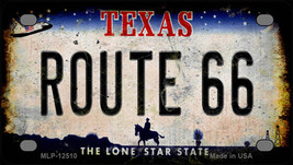 Route 66 Texas Rusty Novelty Mini Metal License Plate Tag - $14.95