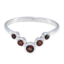 Garnet Fine Silver Ring Genuine Jewelry For Black Friday Gift US - £23.38 GBP