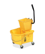 Genuine Joe 6.5 Gal. Side Press Mop Bucket Wringer Combo, Yellow (GJO60466) - $1,257.69 MXN