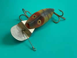 Vtg Heddon Fishing Lure &quot;Go Deeper River Runt&quot; Gamefish Double Treble Hooks - £31.86 GBP