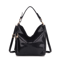 Gold Fashion Women Leather Handbags Female Shoulder Bag Ladies Hand Bags Purses  - £25.84 GBP