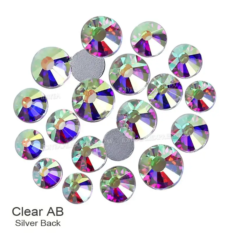 Promotion! Clear AB Non hot fix Rhinestones ss16 ss20 flat back crystals gl ston - £90.30 GBP