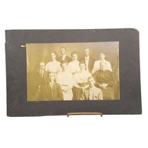 Antique Gelatin Silver Print Sepia Photo on Board, Albumen Family Portrait - £25.02 GBP