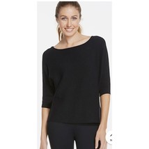 Fabletics Dia Oversized Sweater Ribbed Knit Boatneck Dolman Sleeve Large L 10-12 - £23.33 GBP