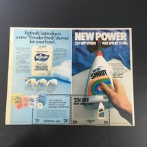 VTG 1980 Johnson Wax BeFresh Toilet Deodorizer &amp; Shout Stain Remover Ad ... - $18.95