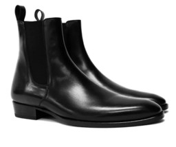Men Chelsea Boots High Quality Men Ankle Boot Male Vinage Classic Dress Shoes Bl - £55.77 GBP