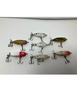 Lot a of 7 Vintage Used Heddon Tiny Torpedo Fishing Lures 2”  - Frog, Cl... - £23.51 GBP