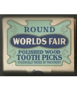 1 Box of 300 Worlds Fair VINTAGE TOOTHPICKS rOund tip Polished Wood MADE... - €53,97 EUR