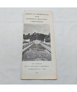 1967 American Memorials And Overseas Military Cemeteries Pamphlet - $26.72
