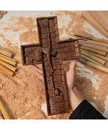 BGCOPPER Savior Jesus Cross - Carved from Natural Wood - €51,09 EUR+