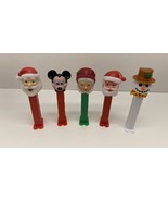 Mickey Mouse Pez With Feet + Santa, Mrs Claus &amp; Snowman  - £10.99 GBP