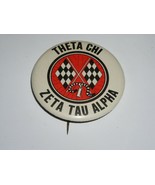Theta Chi Zeta Tau Alpha Pinback Button Vintage 1970&#39;s - $282.74 MXN