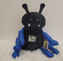 Vintage 1997 Blue Y2K BUG Bean Bag Plush With Tags Image Masters Stuffed Animal - £10.92 GBP