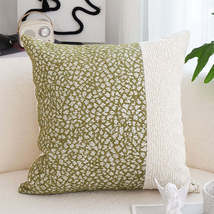 SOGA 2X 45cm Elegant Green &amp; Cream Textured Pillow Covers for Sofa and Bed - €58,98 EUR