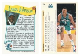 (2) McDonald&#39;s Upper Deck &amp; Hoops Larry Johnson Card Lot Charlotte Hornets - £3.15 GBP