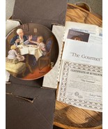 Norman Rockwell Collector Plates Limited Ed Knowles w/COA Gourmet - $379.30 MXN