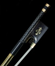 Violin Bow 4/4 Size Carbon Fiber Fleur De Lis Frog Horse Hair Top Qualit... - £63.99 GBP