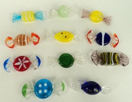 Decorative Hand Blown Art Glass Candy - Lot of 11 (A) - All Different - £19.03 GBP