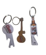 Set Of 3 Coors Light Bottle Openers Guitar Bottle Key Shaped Logo  - £9.40 GBP