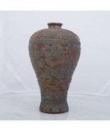 Antique Meiji-period Asian Highly Detailed Solid Bronze / Brass  Signed ... - $475.19