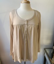 Bobi front yoke shirred top in Sandy - size XS - $40.59