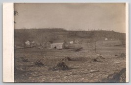 RPPC American Homestead Farmhouse Barns Hay Stacks Real Photo Postcard E36 - £12.02 GBP