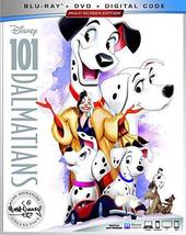101 Dalmatians Disney Blu-Ray + DVD + Digital Code + Slipcover NEW - $10.99