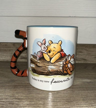 Ceramic Winnie the Pooh Mug “Today’s My New Favorite Day” w/Tigger Tail ... - £15.97 GBP