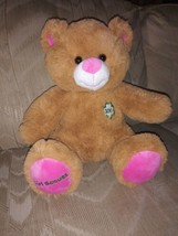 Build A Bear Workshop Girl Scouts Plush Teddy 15&quot; 100 Shamrock Patch Brown 2012 - £23.54 GBP