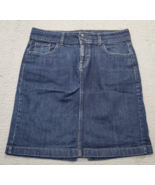 Old Navy Pencil Skirt Womens Size 10 Navy Denim Vent Stretchable 5 Pocke... - $437.11 MXN