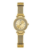 Guess Quartz Crystal Gold-tone Stainless Steel Petite Ladies Watch - U1009L2 - £71.43 GBP