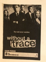 Without A Trace Tv Series Print Ad Vintage Anthony Lapaglia Eric Close TPA2 - £4.74 GBP