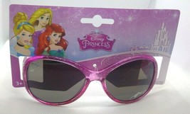 NEW Girls Disney Princess Belle Ariel Rapunzel Aurora + Sunglasses Kids pink 02 - £5.58 GBP