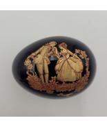 Vintage LIMOGES Castel France Cobalt Blue Egg Shaped Trinket Box “The Co... - $20.36 CAD