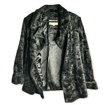Enzo Angiolini Womens Size Large Black Faux Fur Satin Lined Vtg Jacket C... - $34.83 CAD