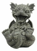 Ebros L.O.L Laughing Out Loud Soul Dragon Statue LOL Resin Garden Guest Greeter - $42.99