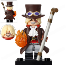 Sabo Gold Edition One Piece Minifigures Building Blocks Toys - $4.79