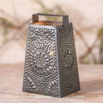 Grater table top Accent Light in Black Tin image 2