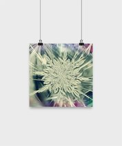 Azcatie Designs Large Snowflake 10 x 10 Poster in Muted Colors - Perfect... - £16.03 GBP