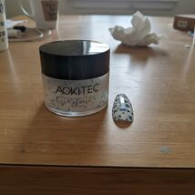 Clear Base Blue Dried Flowers Dip Powder 1Oz, Transparent Acrylic Dippin... - $140.05 MXN