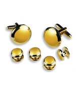David&#39;s Formal Wear Enamel Colored Stone Center Wide Rim Tuxedo Studs an... - $1,747.85 MXN