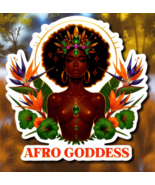 Afro Goddess 4&quot; Sticker Laptop Decal – Black Queen Art BOPP Vinyl - €0,84 EUR