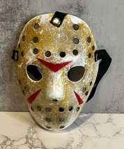 Jason Voorhees Friday The 13th Replica Mask w/Straps 7.5&quot; x 5.5&quot; - £10.00 GBP