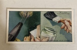 WD &amp; Ho Wills Vintage Cigarette Card #27 Removing Old Paint - £2.28 GBP