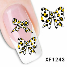 Nail Art Water Transfer Sticker Decal Stickers Pretty Butterfly XF1243 - £2.47 GBP