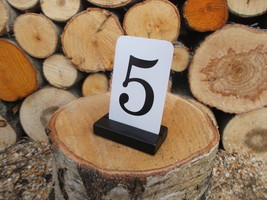 10 BLACK Place card holders, Wood place card holders for Weddings, Black... - €22,66 EUR
