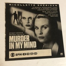 Murder In My Mind Vintage Tv Print Ad Peter Coyote Stacy Keach TV1 - £4.66 GBP