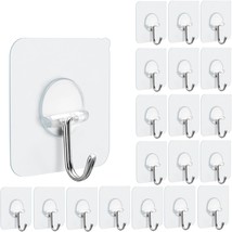 Adhesive Hooks Sticky Hooks for Hanging Heavy Duty Wall Hangers Without Nails 15 - £19.50 GBP