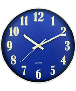Glow in the Dark Clock, 12 Inch Modern Silent Non Ticking Wall Clocks Ba... - $27.71