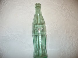 VTG Coca Cola Coke Green Bottle White Lettering 10 OZ  Holly Springs, Miss. - £5.44 GBP